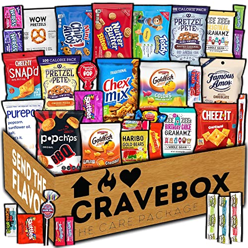 CRAVEBOX Snack Gift Basket - Surprise and Delight Your Loved One...