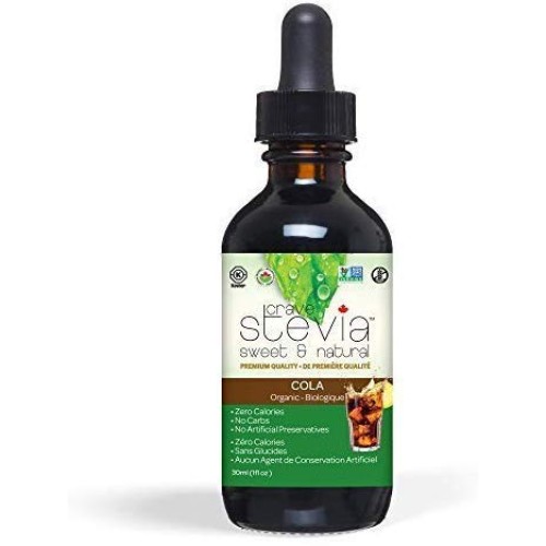 Cravestevia - All Natural Liquid Stevia Drops - Organic Stevia S