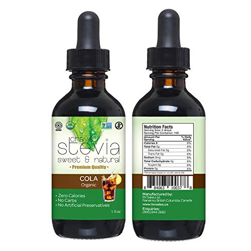 Cravestevia - All Natural Liquid Stevia Drops - Organic Stevia S