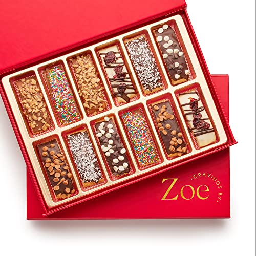 CRAVINGS BY ZOE Biscotti Italian Chocolate Cookies Gift Basket |...