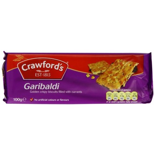 Crawfords Garibaldi Biscuits, 100 Gram Pack Of 12