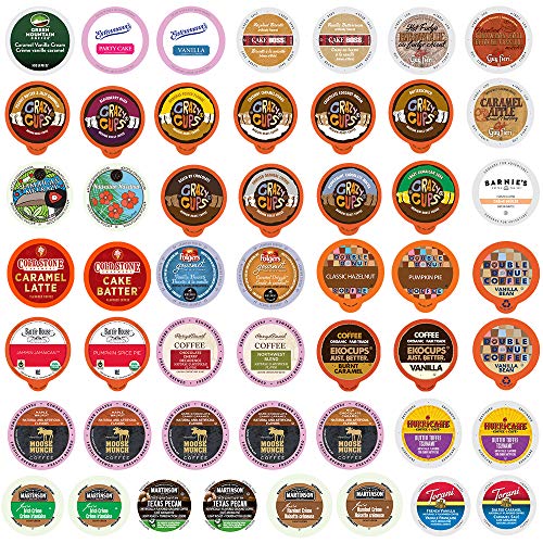 Flavored Coffee Pods Variety Pack - Single Serve Cups For All Ke