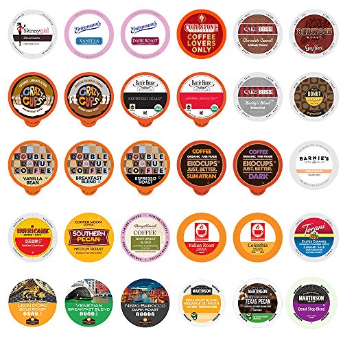 Variety Pack Sampler, Assorted Single Serve Coffee Pods For Keur