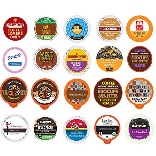 Variety Pack Sampler, Assorted Single Serve Coffee Pods For Keur