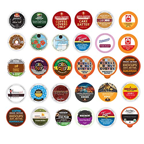 Variety Pack Sampler, Assorted Single Serve Coffee Pods For Keur