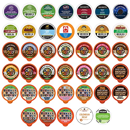 Crazy Cups Custom Variety Pack Decaf Coffee Single Serve Cups Fo