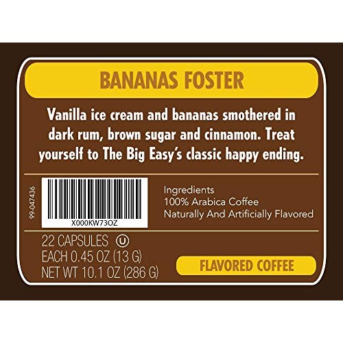 Crazy Cups Flavored Coffee For Keurig K-Cup Machines, Bananas Fo