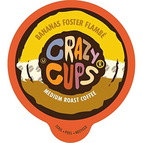 Crazy Cups Flavored Coffee For Keurig K-Cup Machines, Bananas Fo