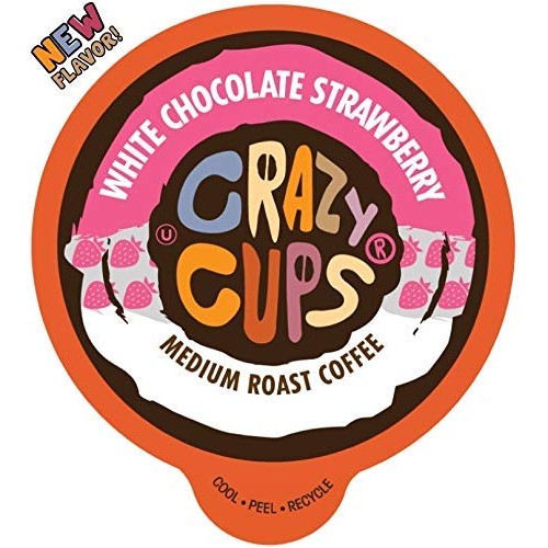 Crazy Cups Flavored Coffee For Keurig K-Cup Machines, White Choc