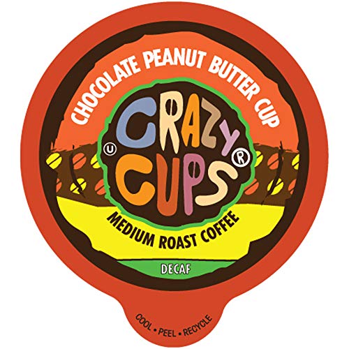 Crazy Cups Flavored Coffee For Keurig K-Cup Machines, Decaf Choc