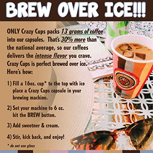 Crazy Cups Flavored Coffee Pods, French Vanilla Twist, French Va