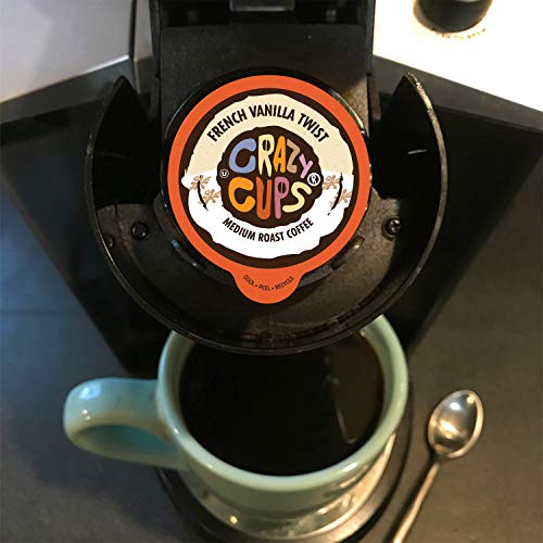 Crazy Cups Flavored Coffee Pods, French Vanilla Twist, French Va