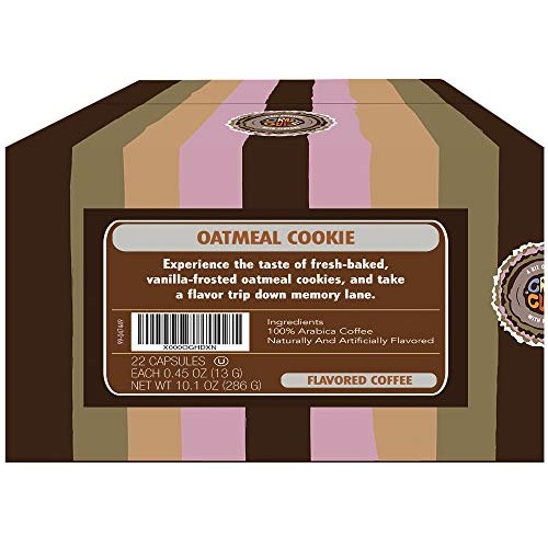 Crazy Cups Flavored Coffee Pods, Frosted Oatmeal Cookie, Oatmeal