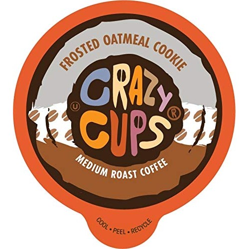 Crazy Cups Flavored Coffee Pods, Frosted Oatmeal Cookie, Oatmeal