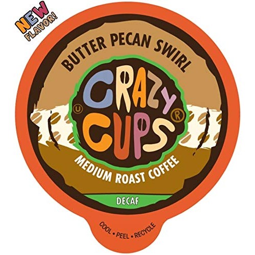 Crazy Cups Flavored Single-Serve Coffee For Keurig K-Cups Machin