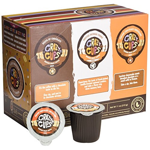 Coffee, Tea & Cocoa Flavored Decaf Coffee Pods, Flavor