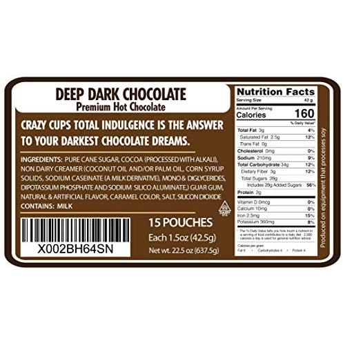 Gourmet Hot Chocolate Packets, Indulgent Dark Hot Chocolate Mix
