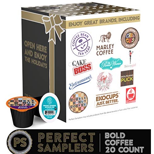 Perfect Samplers Coffee Pod Variety Pack, Premium Dark Roast And