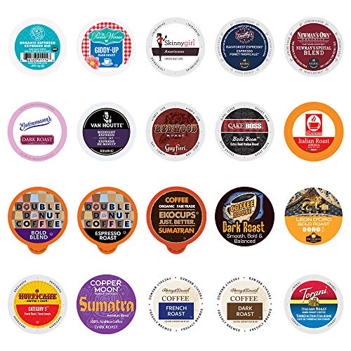 Perfect Samplers Coffee Pod Variety Pack, Premium Dark Roast And