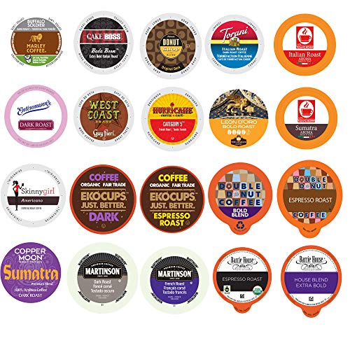 Perfect Samplers Coffee Pods Variety Pack, Bold And Dark Roast C