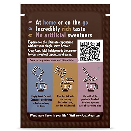 Total Indulgence Cappuccino Mix, Sweet Caramel Cappuccino, 15 Si