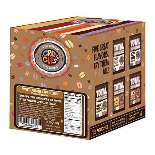 Total Indulgence Cappuccino Mix, Sweet Caramel Cappuccino, 15 Si