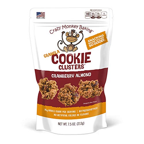 Crazy Monkey Baking | Granola Cookie Clusters | 18 Grams Whole G