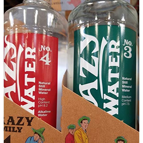 Crazy Water Variety Pack Mineral Water 4-16 Oz Bottles Pack Of 2