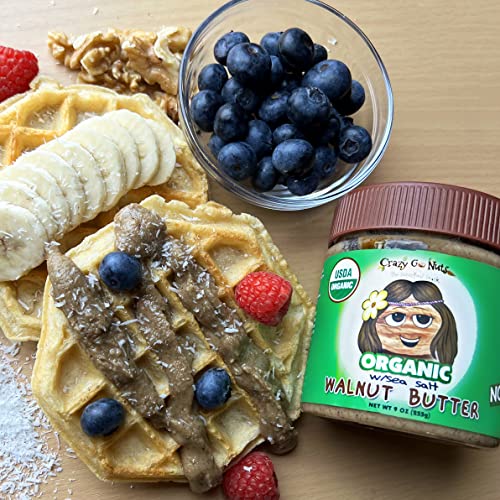Crazy Go Nuts Organic Walnut Butter - Plain w/ Sea Salt - Health...