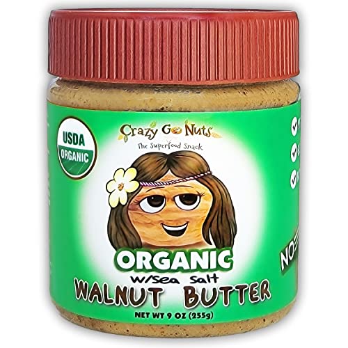 Crazy Go Nuts Organic Walnut Butter - Plain w/ Sea Salt - Health...