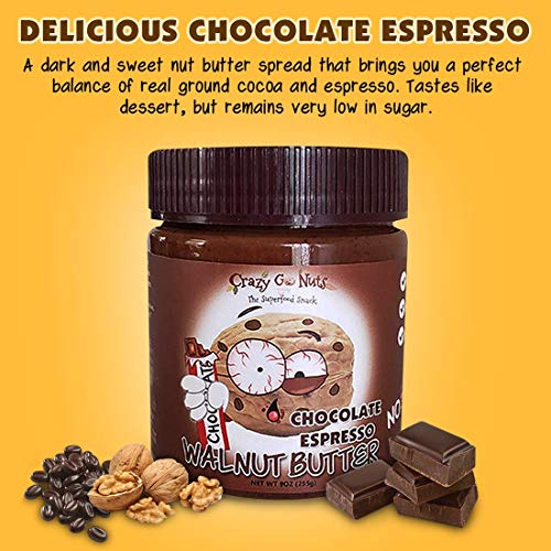 Crazy Go Nuts Walnut Butter - Chocolate Espresso, 9 Oz 1-Pack