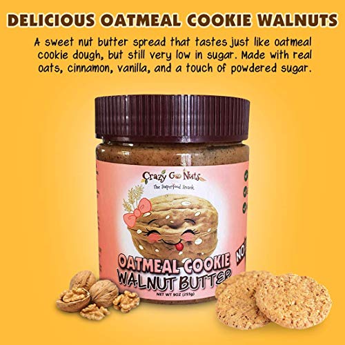 Crazy Go Nuts Walnut Butter - Oatmeal Cookie, 9 Oz 1-Pack - He