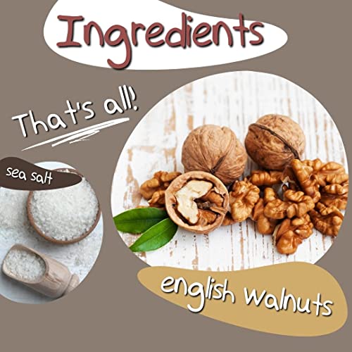 Crazy Go Nuts Walnut Butter Plain with Sea Salt - Walnut Spread,...