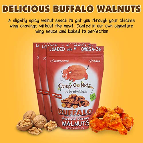 Crazy Go Nuts Walnuts - Healthy Snacks, Keto, Vegan, Low Carb, G