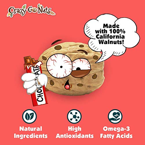 Crazy Go Nuts Walnuts - Chocolate Espresso, 8 Oz 1-Pack - Heal