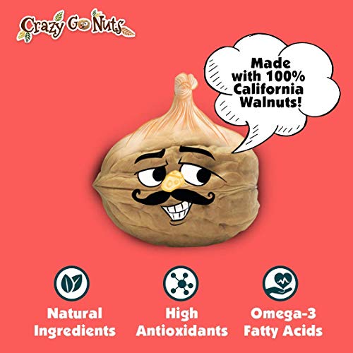 Crazy Go Nuts Walnuts - Healthy Snacks, Keto, Low Carb, Gluten F