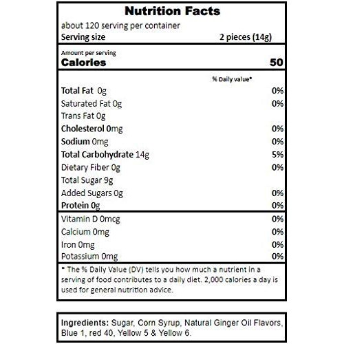 Crazyoutlet Ginger Candy, Ginger Cuts Hard Candy, With Natural G