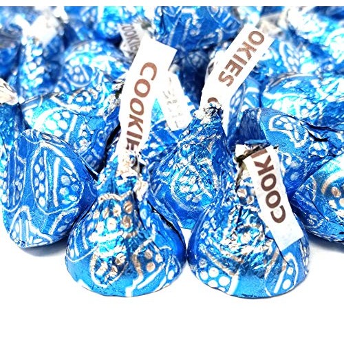 Crazyoutlet Hersheys Kisses Cookies N Creme, Light Blue Foil