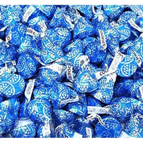 Crazyoutlet Hersheys Kisses Cookies N Creme, Light Blue Foil