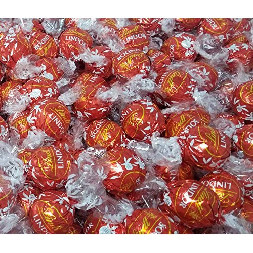 Crazyoutlet Lindt Lindor Milk Chocolate Truffles Candy, Red Wrap