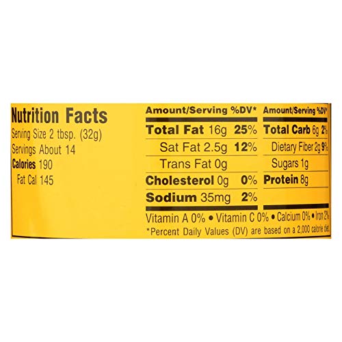 Cream Nut, Pnut Btr, Smooth, Natural, Pack Of 6, Size 17 Oz, Da