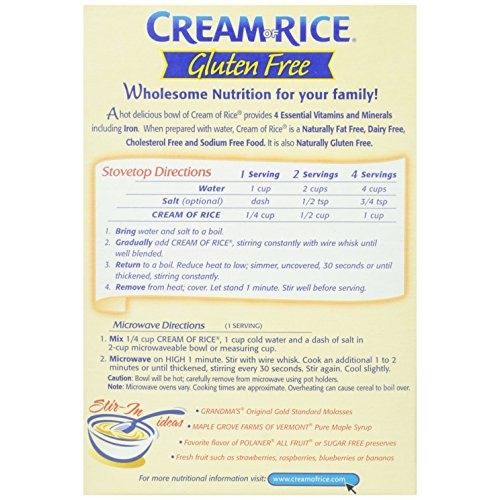 Cream Of Rice, Hot Cereal, 14 Ounce Pack Of 12