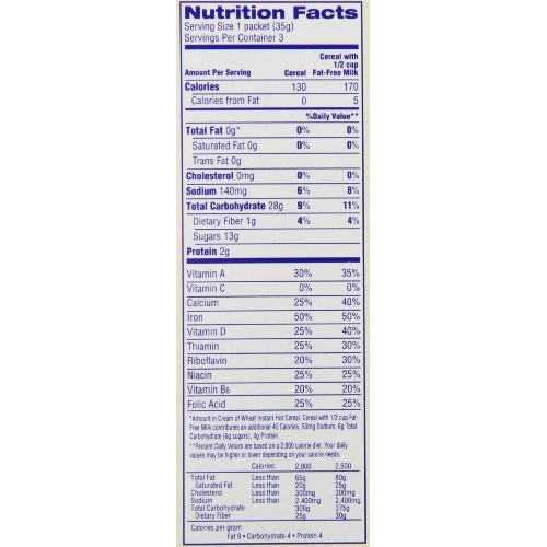 Cream Of Wheat Instant Maple Brown Sugar 3 Pack 3 Boxes