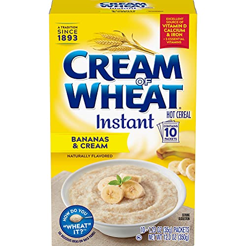 Cream Of Wheat Instant Hot Cereal, Bananas And Cream, 1.23 Ounce