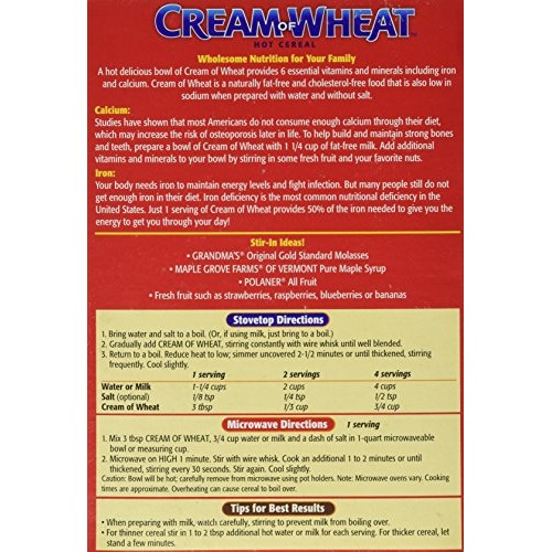 Cream Of Wheat Enriched Farina 2-1/2 Minute, 28 Oz