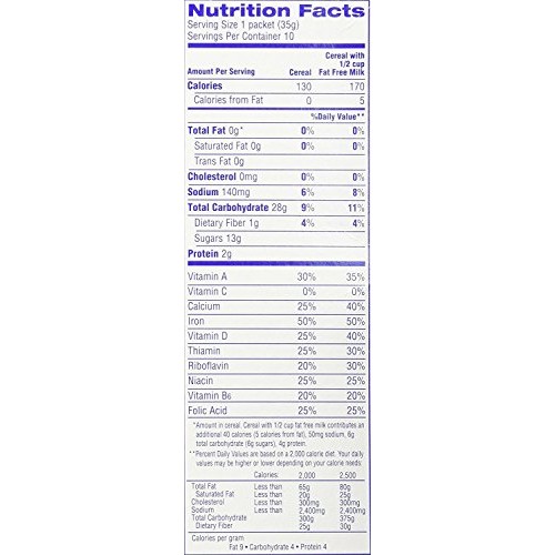 Cream Of Wheat Maple Brown Sugar Instant Hot Cereal, 10 1.23 Ou