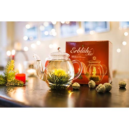 Creano Flowering Tea White Tea – Blooming Tea Gift Set With 17Oz