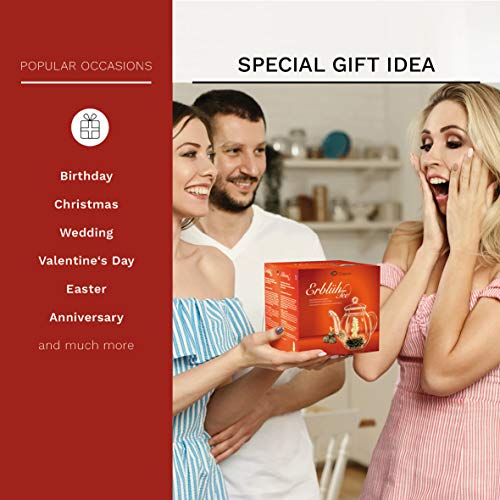 Creano Flowering Tea White Tea – Blooming Tea Gift Set With 17Oz