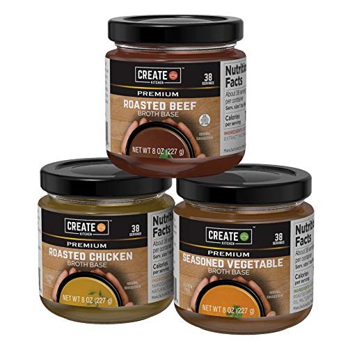 Variety Pack - Premium Beef, Chicken, Vegetable Base 8Oz Jars 3