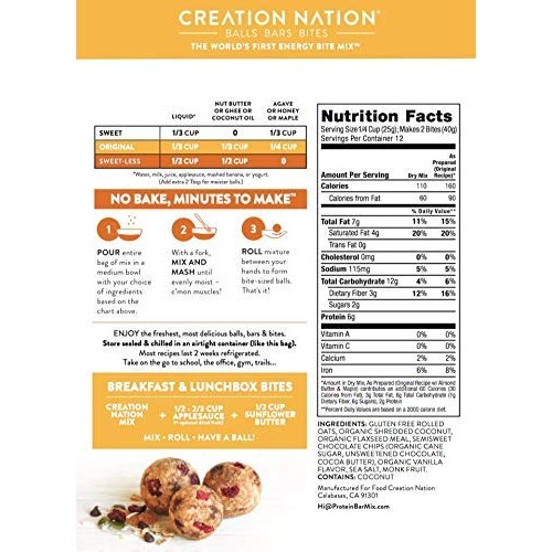 Energy Bite Mix ~ No-Bake, Minutes To Make! Makes 24 Energy Ball